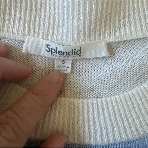 Splendid Pastel Striped Women's Sweater- Sz S - Picture 7 of 7